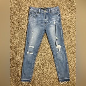 Express Ripped Light Wash Jeans